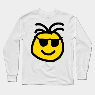 Cute Emoji wearing Shades Long Sleeve T-Shirt